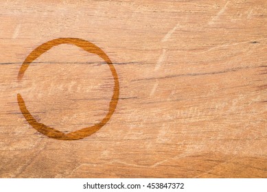 water stains on wooden table background.