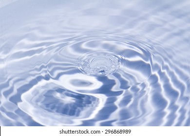 Water surface after collision with water drop - Shutterstock ID 296868989