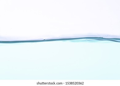 water surface with bubble and wave , isolated on the white background.