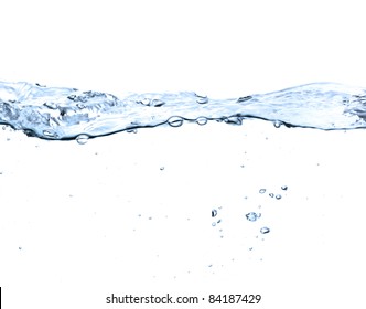 Water Surface Isolated On White