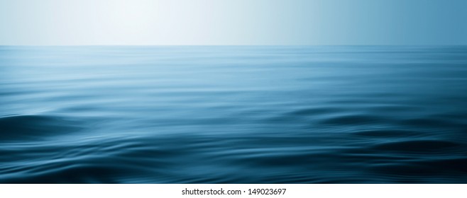 water surface with waves and ripples as background