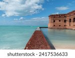 Water surrounding Fort Jefferson in Dry Tortugas National Park