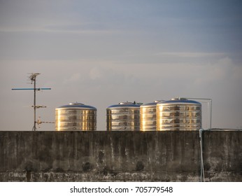 Water Tank On Rooftop