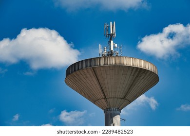 Water tank tower and communication points  Czech Republic 