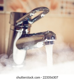 Water Tap With Hot Water Steam