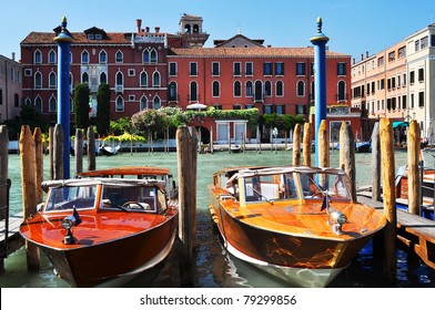 Water Taxi In Venice, Italy