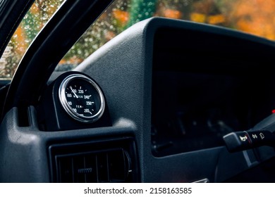 Water Temperature Gauge On The Car Dash