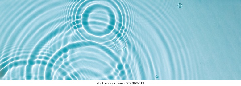 Wasserstruktur, Oberfläche mit Ringen, Wellen. Spa-Konzept-Hintergrund Banner
