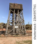 The water tower at Cunderdin Western Australia. Built in 1892 to provide water to the steam engines.