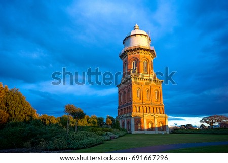 Water Tower at Invercargill (Victorian architecture), Southland region, New Zealand.
