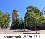 Water tower of Metz ( France). The water tower near the main railway station used to provide water for steam-powered locomotives