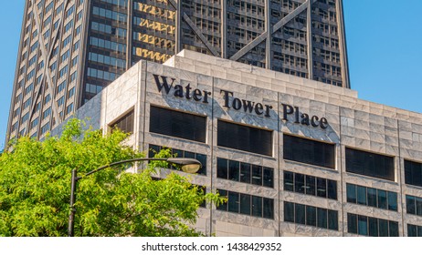 Water Tower Place In Chicago - CHICAGO, ILLINOIS - JUNE 12, 2019