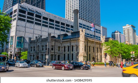 Water Tower Place In Chicago - CHICAGO, ILLINOIS - JUNE 12, 2019