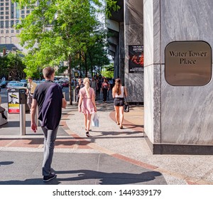 Water Tower Place In Chicago - CHICAGO, ILLINOIS - JUNE 11, 2019