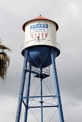 Water Tower. Placentia, California 110-foot-tall Water Tower. Placentia An All America City. A Old Water Tower That No Longer Holds Water Is Only Used As A Historical Landmark For Placentia. 