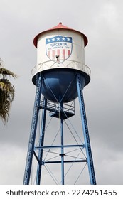Water Tower. Placentia, California 110-foot-tall water tower. Placentia an All America City. A old Water Tower that no longer holds water is only used as a Historical Landmark for Placentia. 