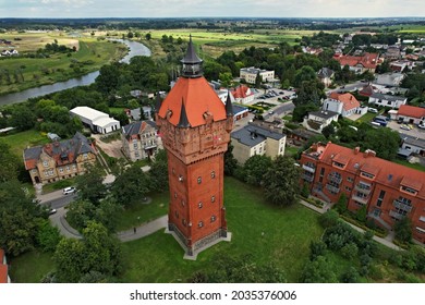 The Water Tower In Srem, Poland