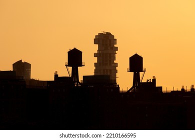 Water Tower Sunset In NYC