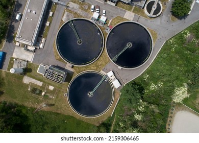 Water Treatment Plant Aerial View Stock Photo 2159306465 | Shutterstock