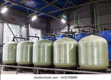 water treatment tanks.
industrial tank.
water purification process
