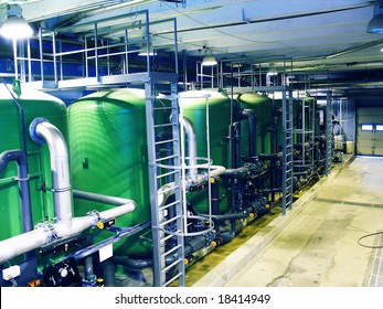                         Water Treatment Tanks On Power Plant