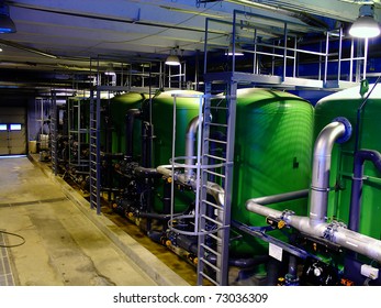 Water Treatment Tanks On Power Plant