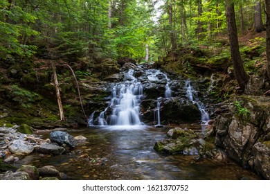 Water Trickles Down The Creek On The Side Of Mount Madison.