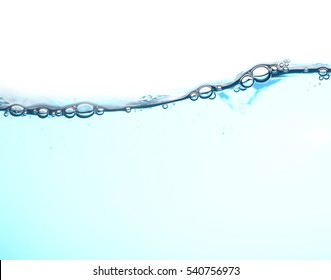 Water Wave With Air Bubbles