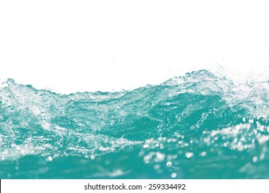 Water Wave On White Background