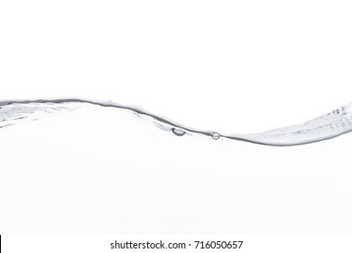 Water Wave On White Background