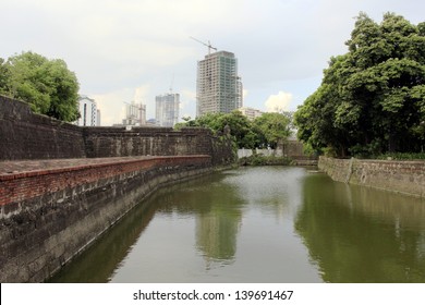 A Water Way Canal Of Fort Santiago Manila