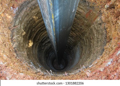 Water Well Drilling, Dig a well for water, Inside The Well, Groundwater hole drilling machine, boreholes - Shutterstock ID 1301882206