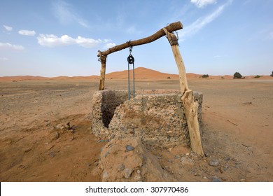 Water Well In Sahara Desert, Morocco, North Africa