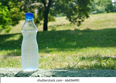 Waterbottle On Grass