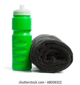 Waterbottle And Towel