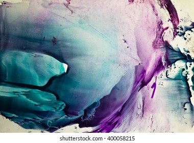 Watercolor colorful splash isolated on white background