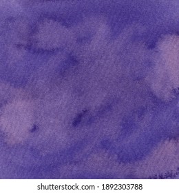 Watercolor design pastel background in purple color