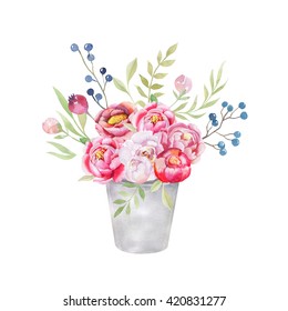 Flower Bucket Images, Stock Photos & Vectors | Shutterstock