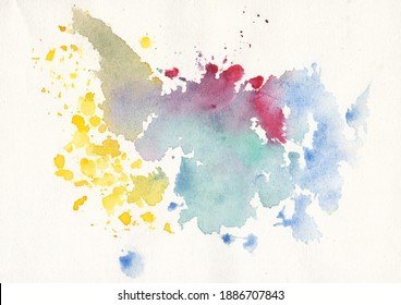 
watercolor hand painting, watercolor gradient background, watercolor spatter