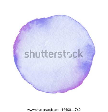 Watercolor Round material (Purple) Analog, Paper Texture