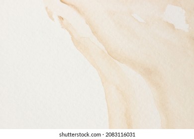 Watercolor texture. Abstract Beige Painting background. Template