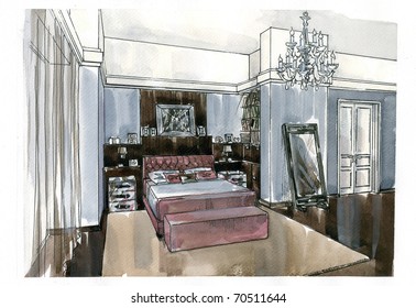 Bedroom Drawing Images, Stock Photos & Vectors | Shutterstock