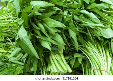 Watercress Bunch Water Spinach Kangkung Malay Stock Photo 317181164