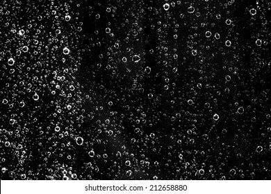 waterdrops bubbles on a dark background - Shutterstock ID 212658880