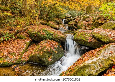 Waterfall Along The Roaring Fork River