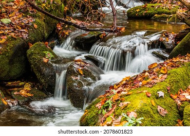 Waterfall Along The Roaring Fork River