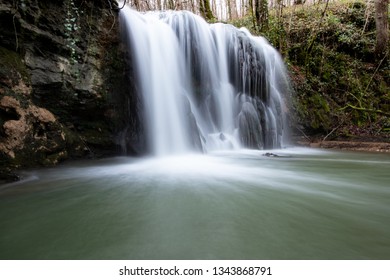 Waterfall of Altube in the province of Alava, in the Basque Country, Spain.