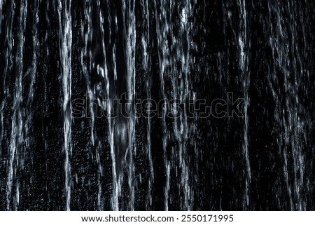 waterfall black and white background and texture 