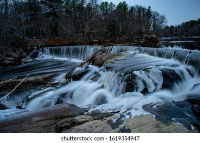 Waterfall At Blackstone River Gorge