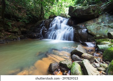 Waterfall In Borneo Jungle